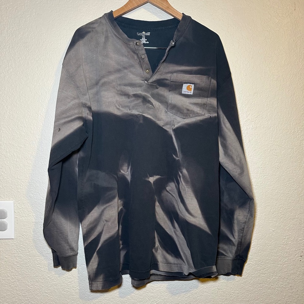 Carhartt Mens‎ XL Tall Long Sleeve Cotton Distressed Worn Baggy Oversized Y2K